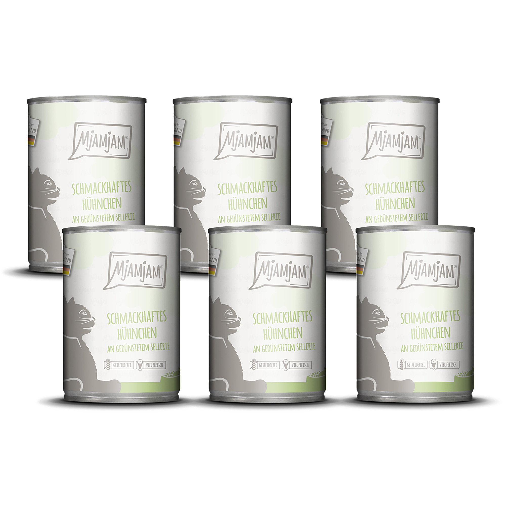 MjAMjAM – schmackhaftes Hühnchen an gedünstetem Sellerie 6 x 400g