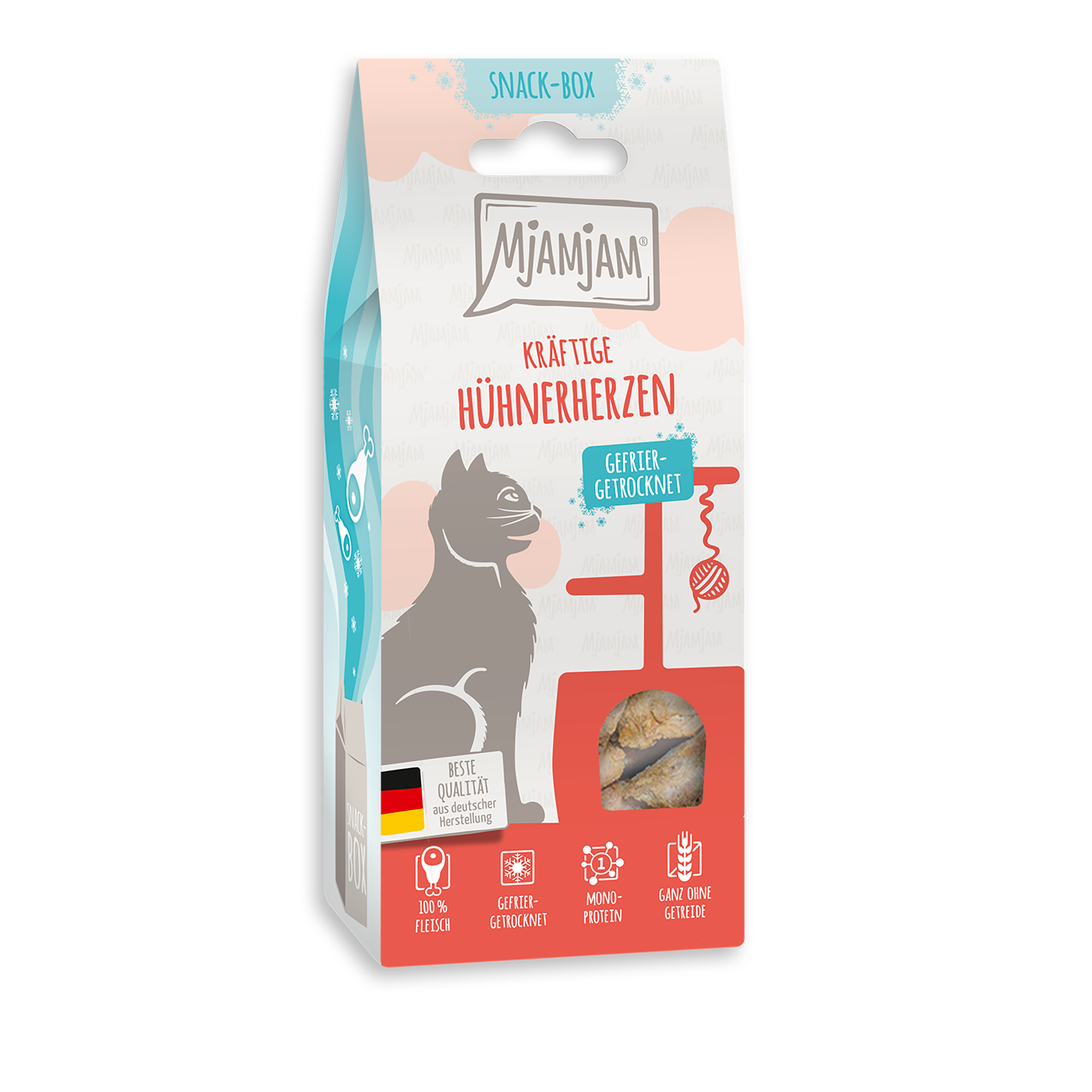 MjAMjAM - Snackbox - kräftige Hühnerherzen 35 g