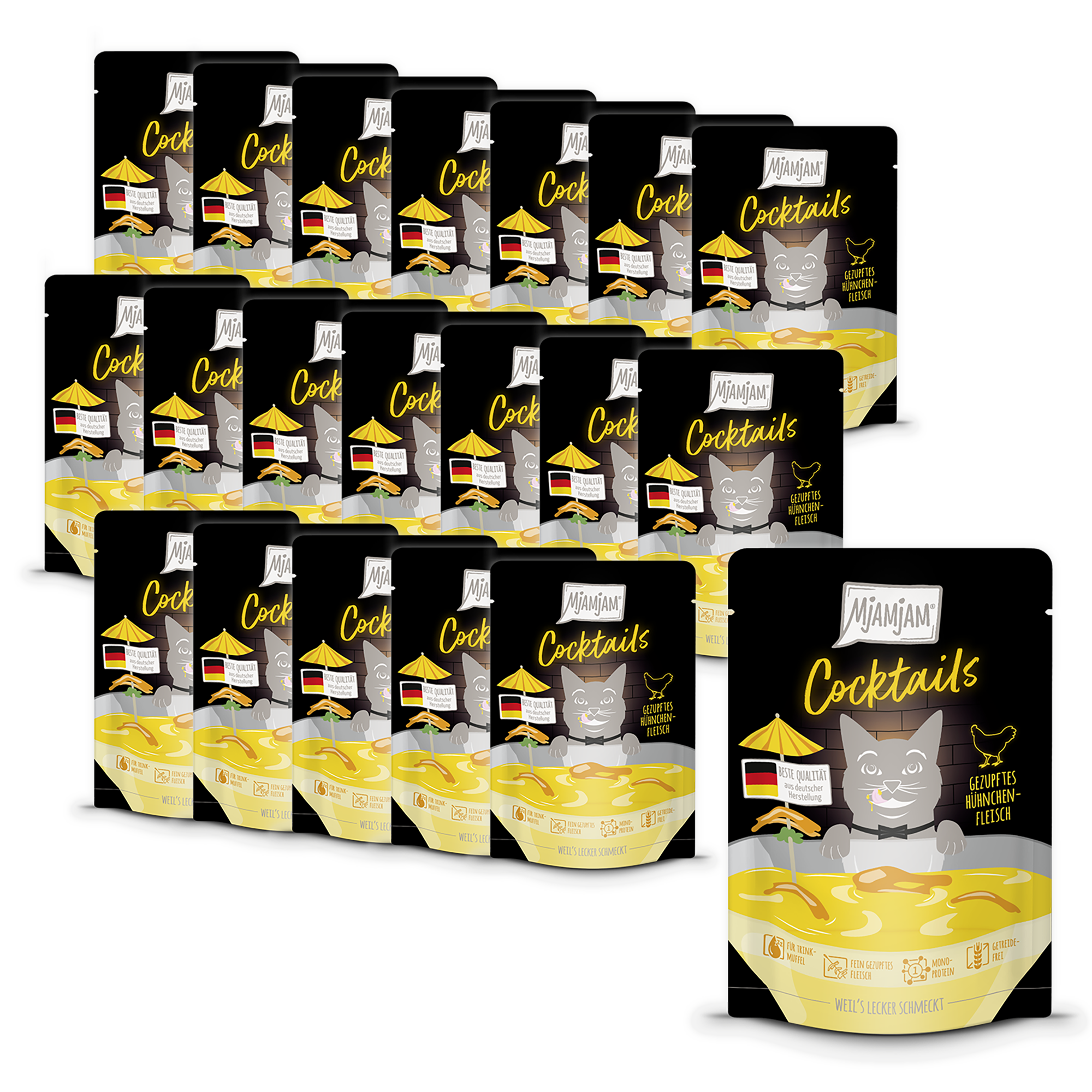 MjAMjAM - Cocktails - Gezupftes Hühnchenfleisch 20 x 40g