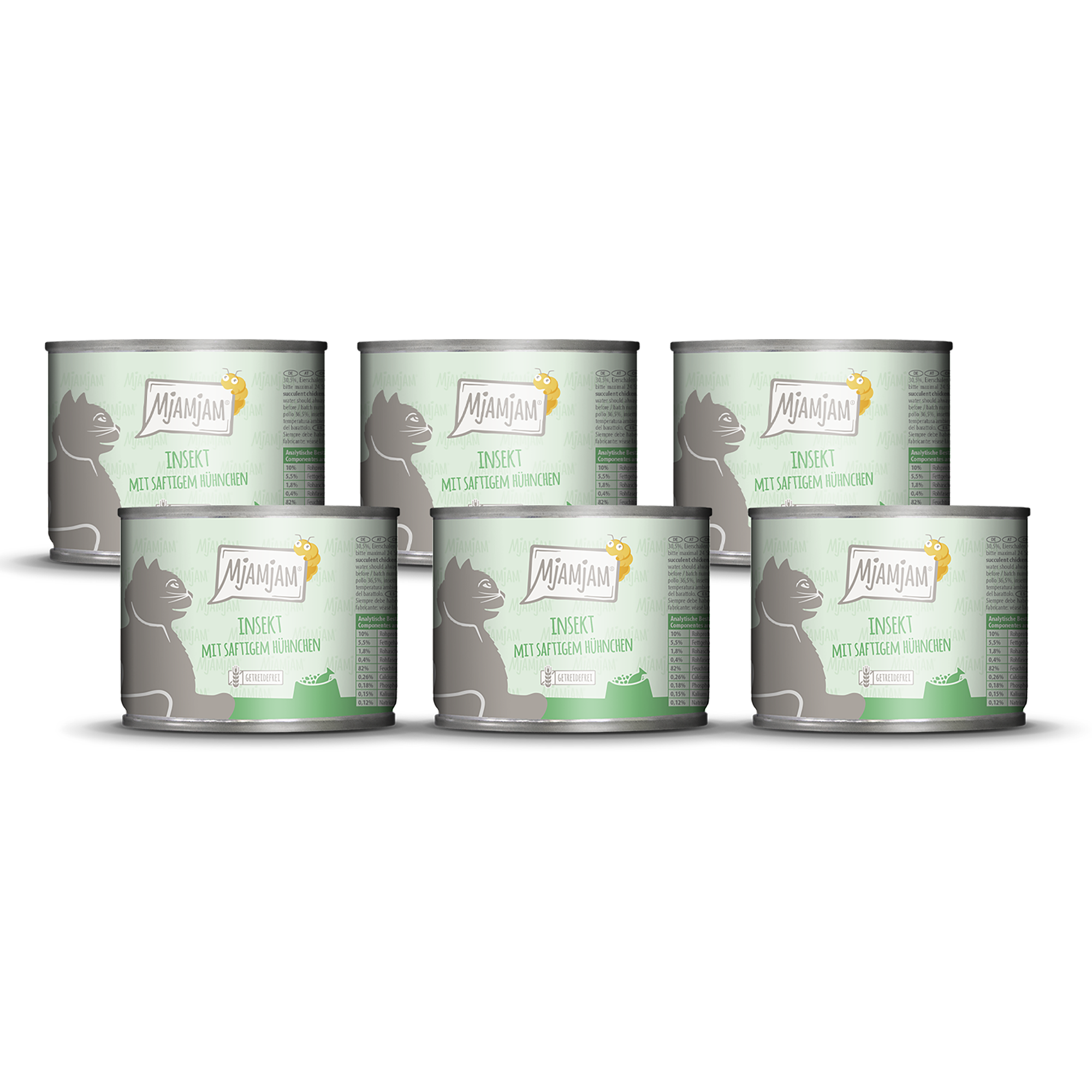 MjAMjAM - Insekt mit saftigem Hühnchen 6 x 200 g