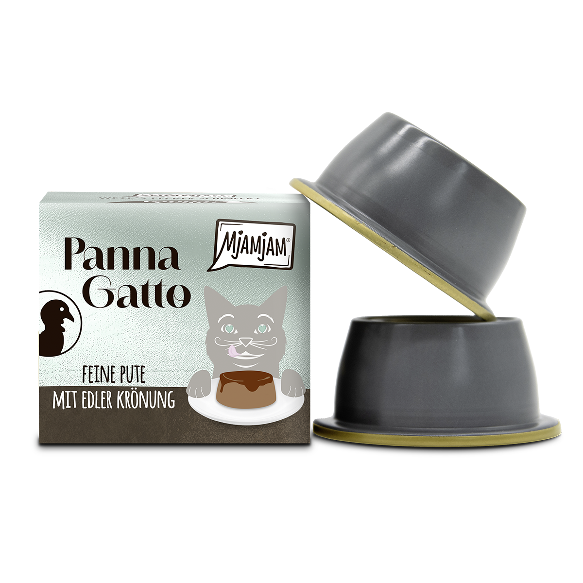 MjAMjAM - Panna Gatto - feine Pute mit edler Krönung 2 x 80g