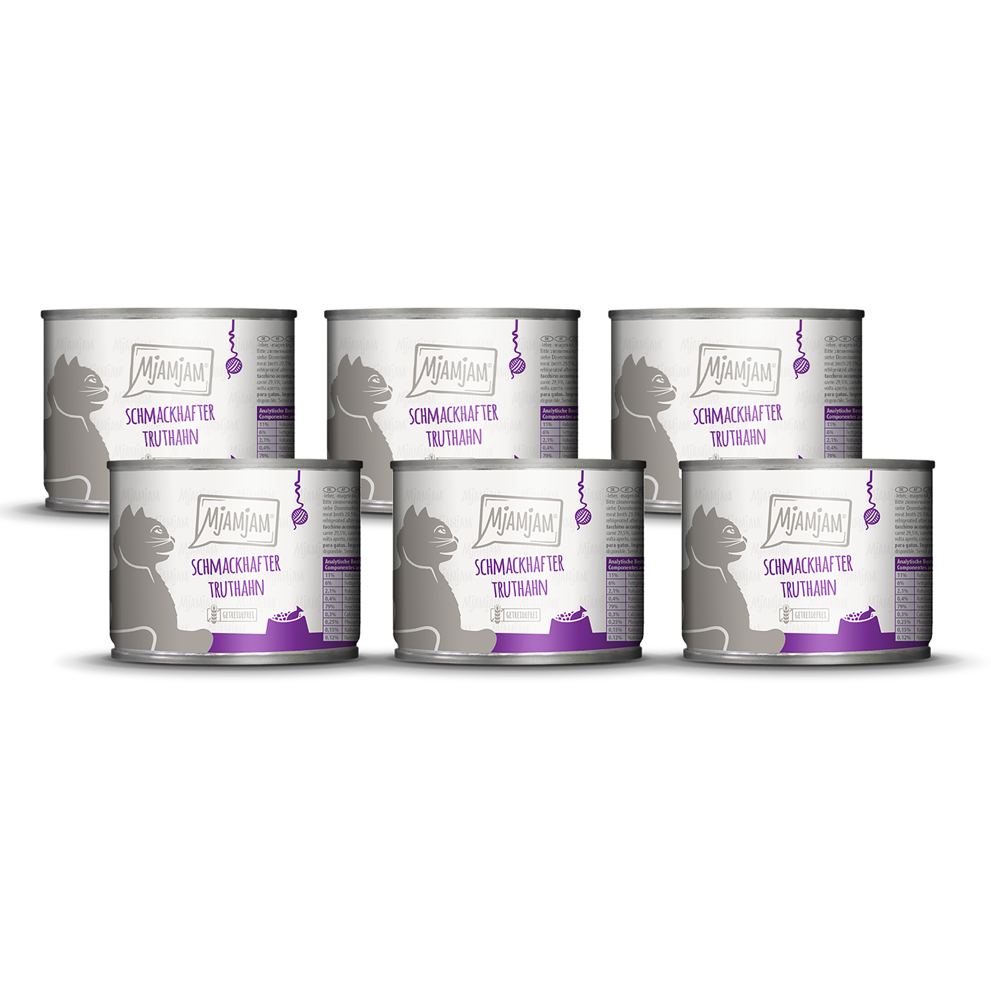MjAMjAM - schmackhafter Truthahn an leckeren Möhrchen 6 x 200 g