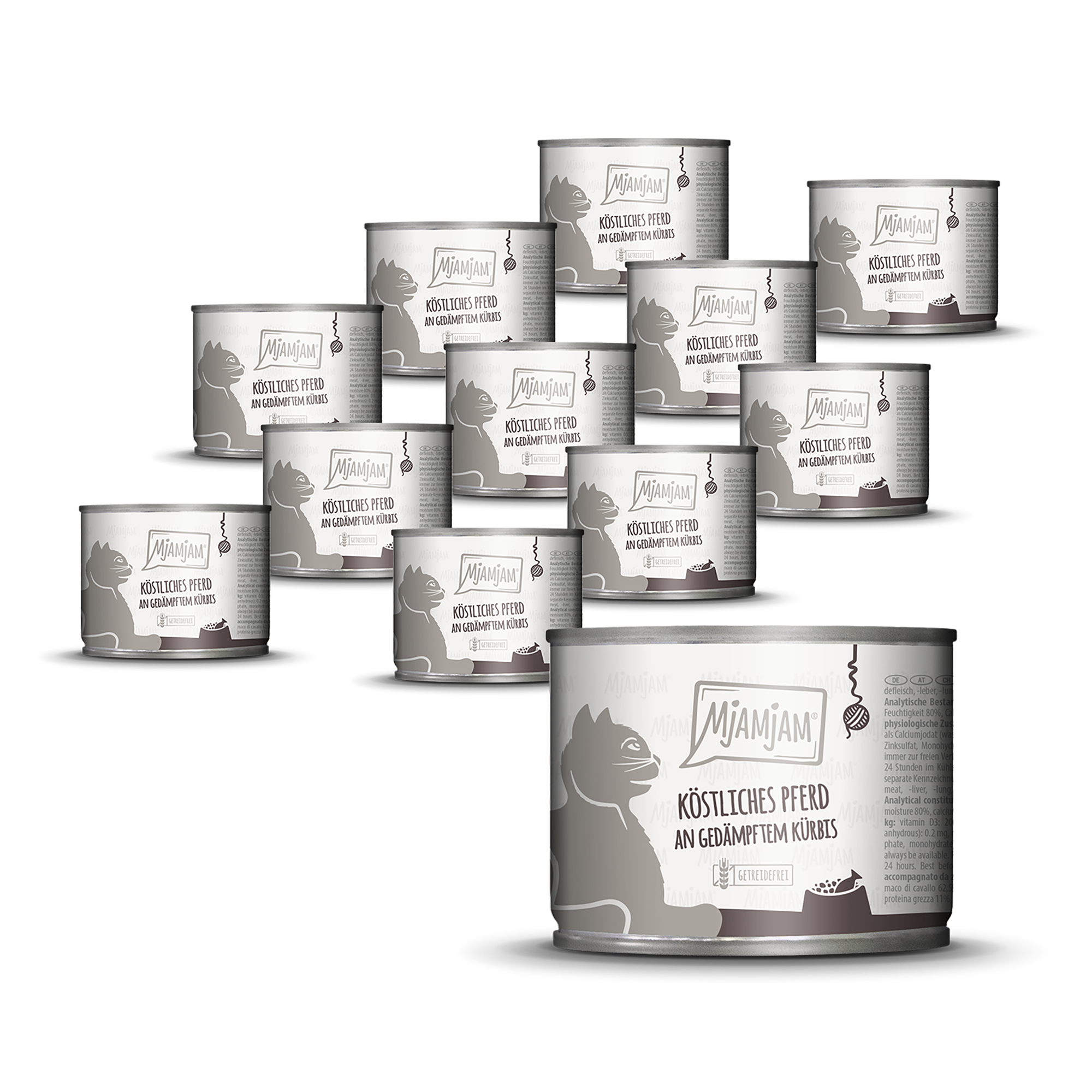 MjAMjAM - köstliches Pferd an gedämpftem Kürbis 12 x 200 g
