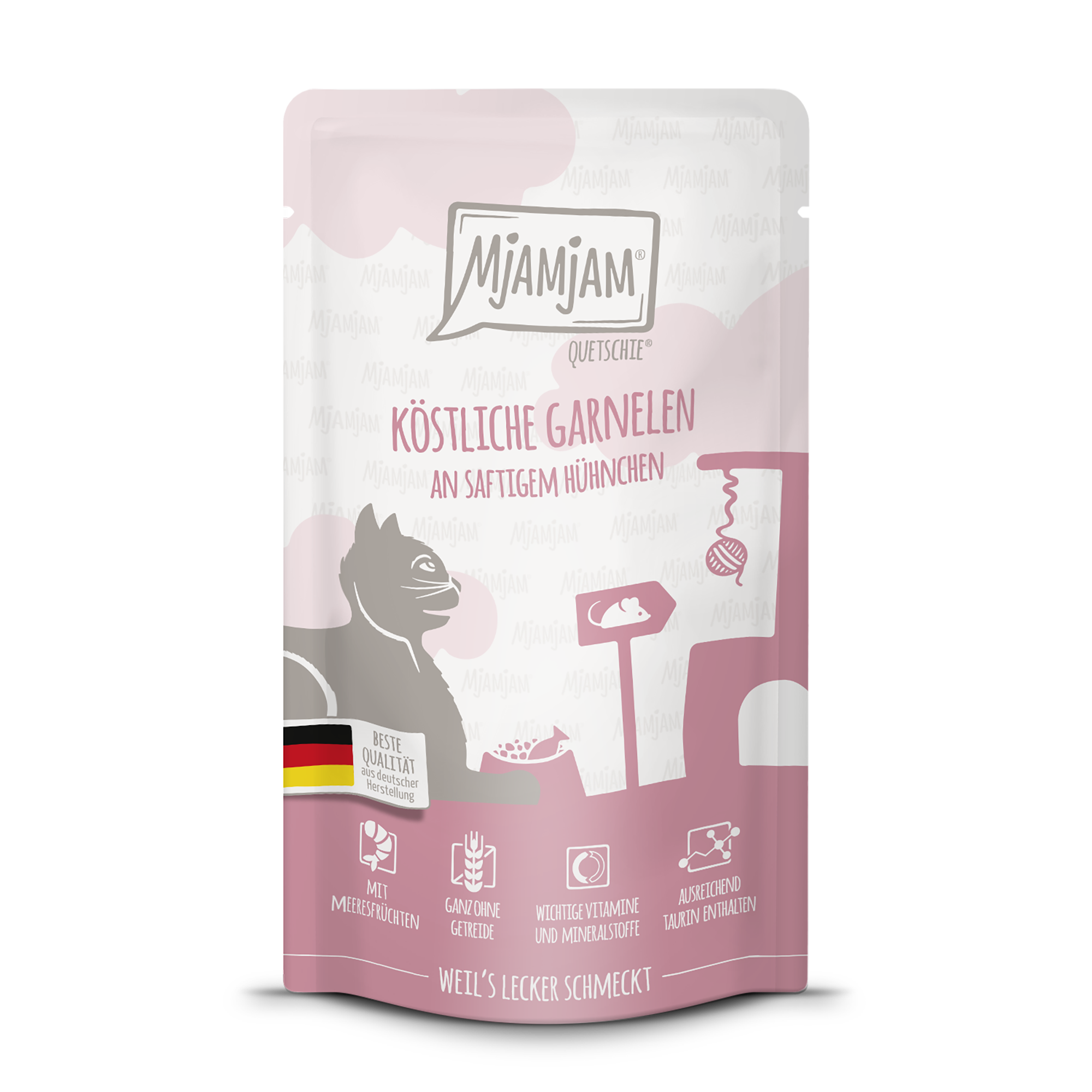 MjAMjAM - Quetschie köstliche Garnelen an saftigem Hühnchen 125 g