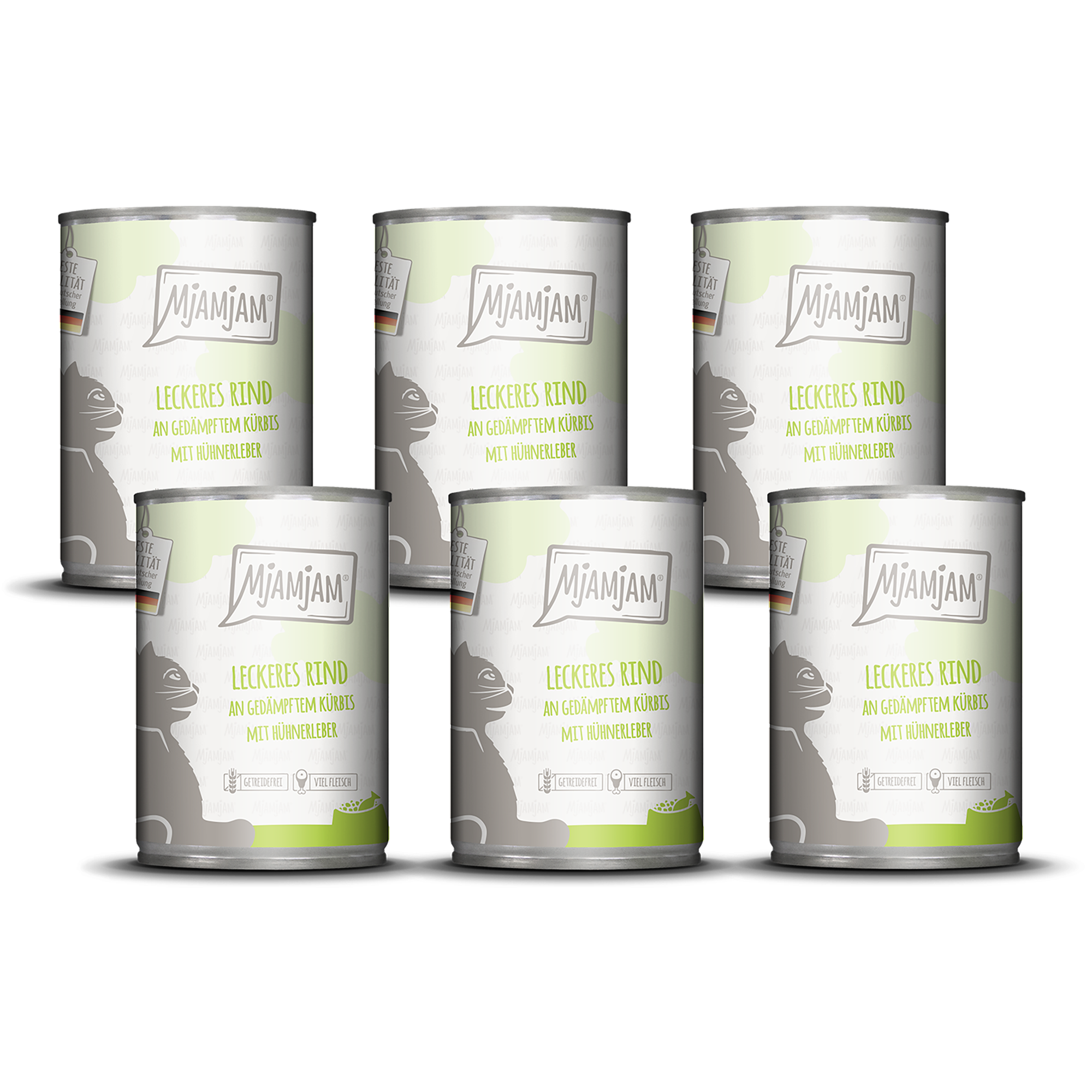 MjAMjAM - leckeres Rind an gedämpftem Kürbis 6 x 400 g