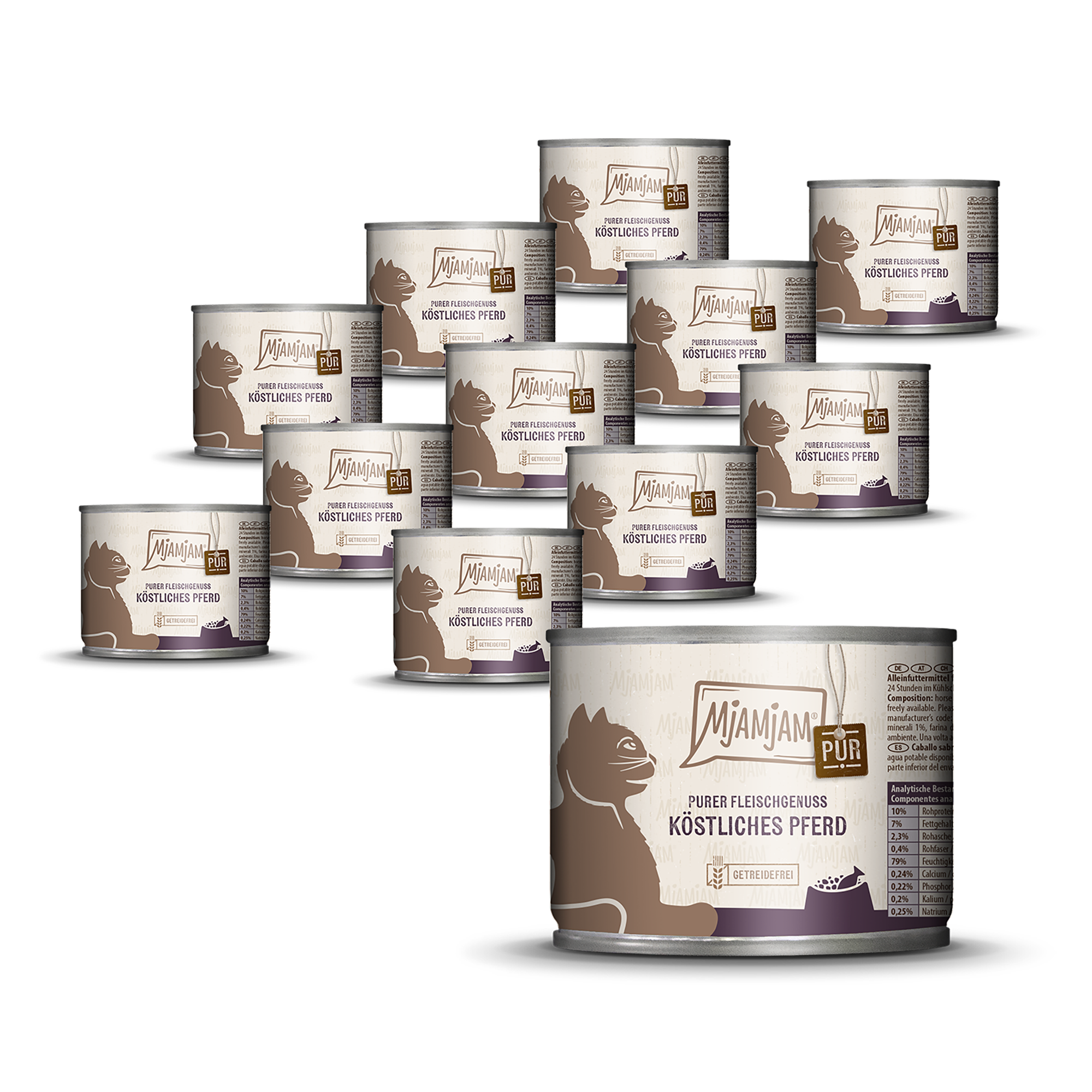 MjAMjAM - Purer Fleischgenuss - köstliches Pferd pur 12 x 200 g