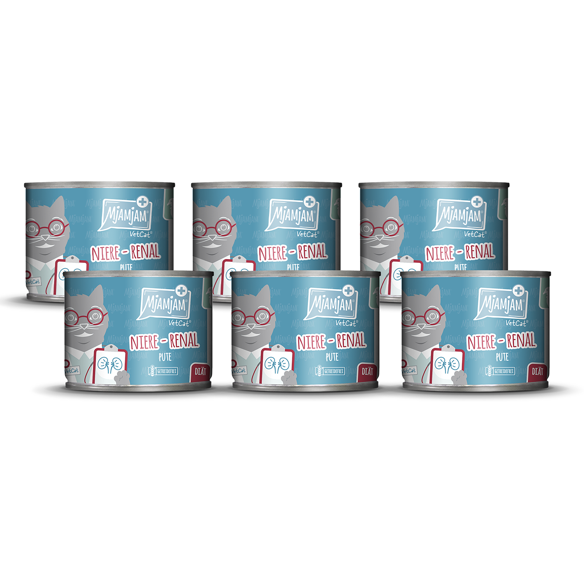 MjAMjAM VetCat - Diät - Niere - Renal - Pute 6 x 200g