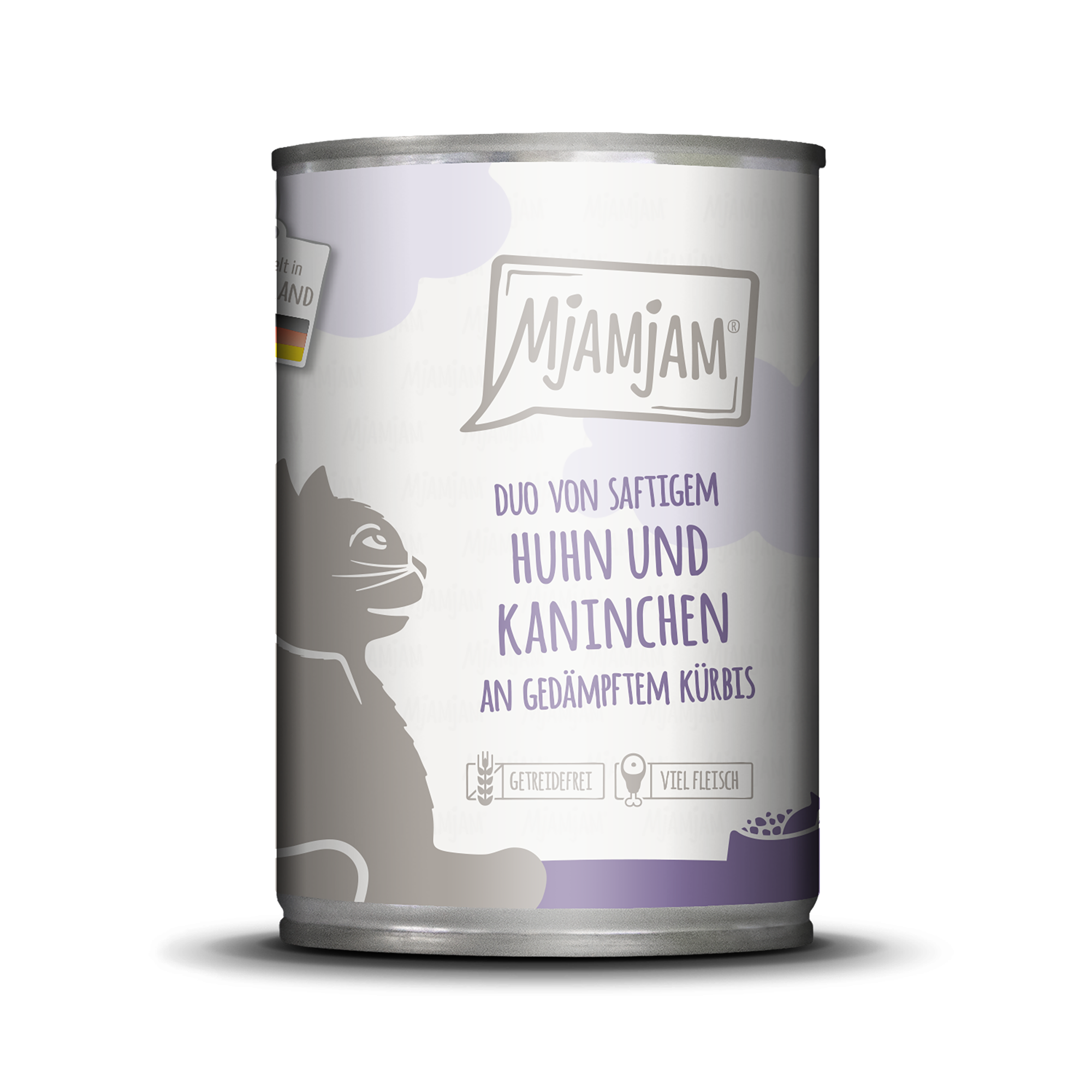 MjAMjAM - DUO von saftigem Hühnchen & Kaninchen an gedämpftem Kürbis  400g
