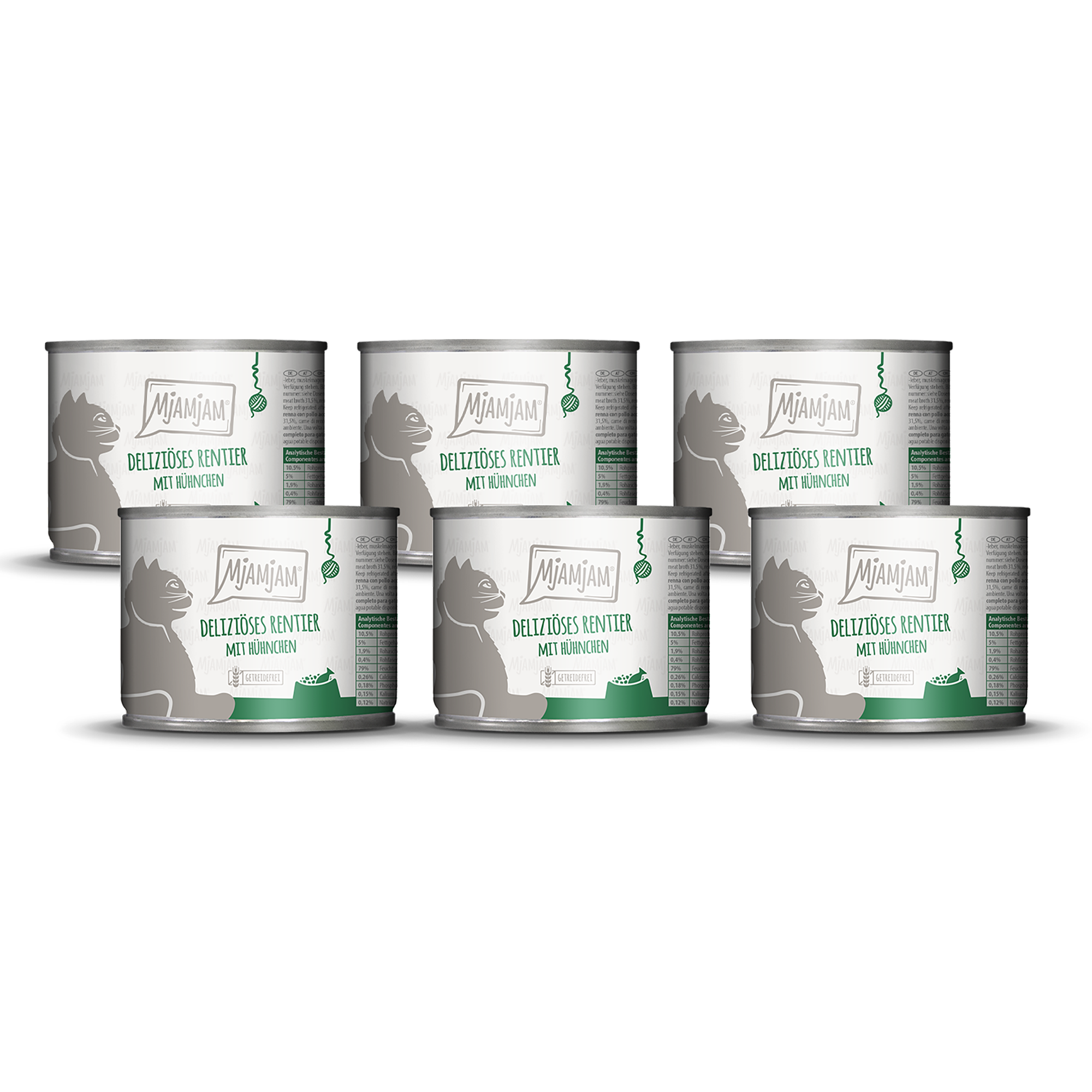 MjAMjAM - deliziöses Rentier mit Hühnchen an leckeren Möhrchen 6 x 200 g