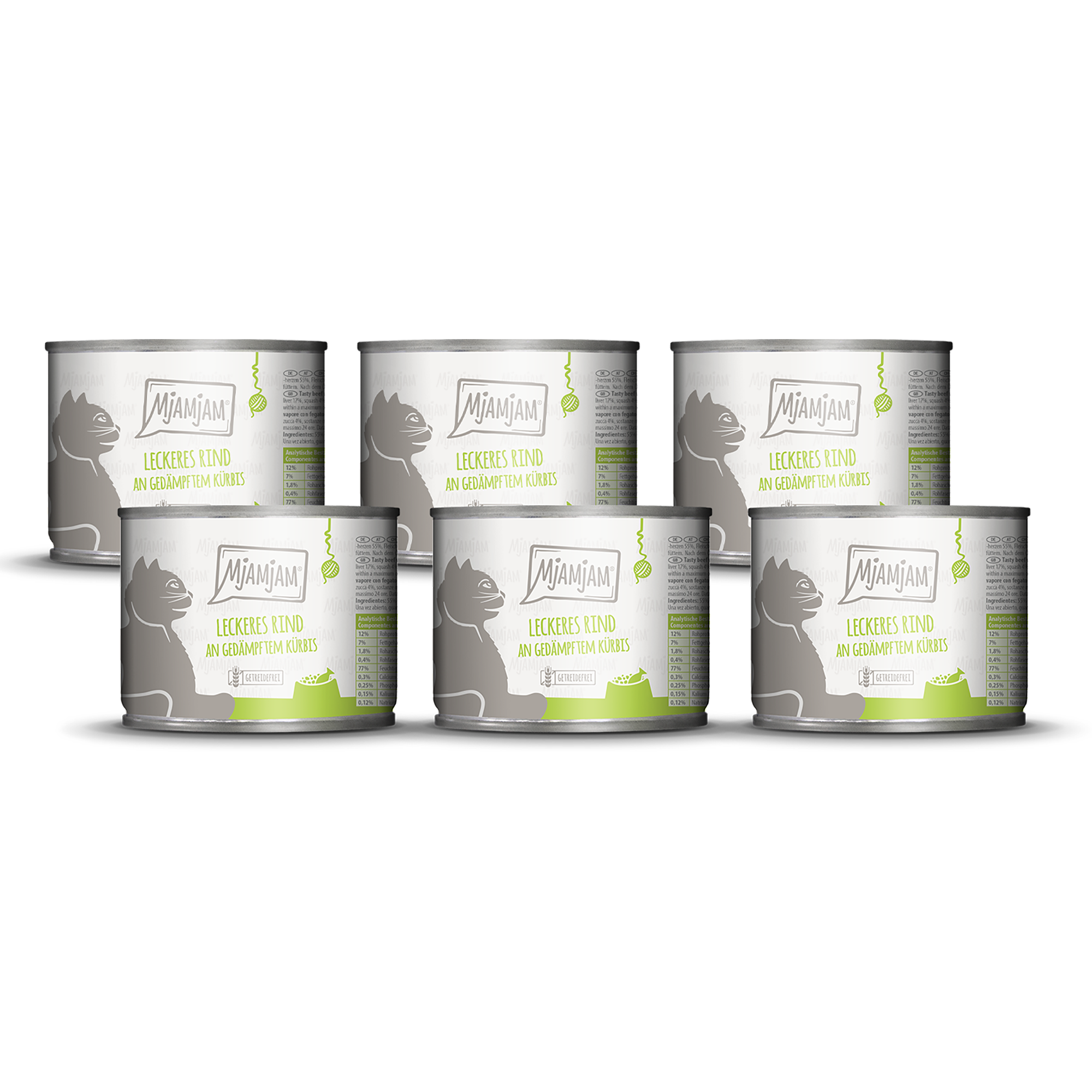 MjAMjAM - leckeres Rind an gedämpftem Kürbis 6 x 200 g
