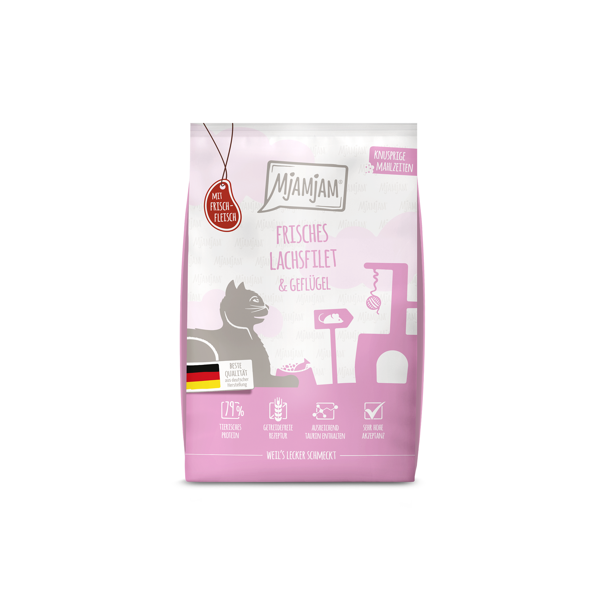 MjAMjAM - Knusprige Mahlzeiten - Frisches Lachsfilet & Geflügel 1,5kg