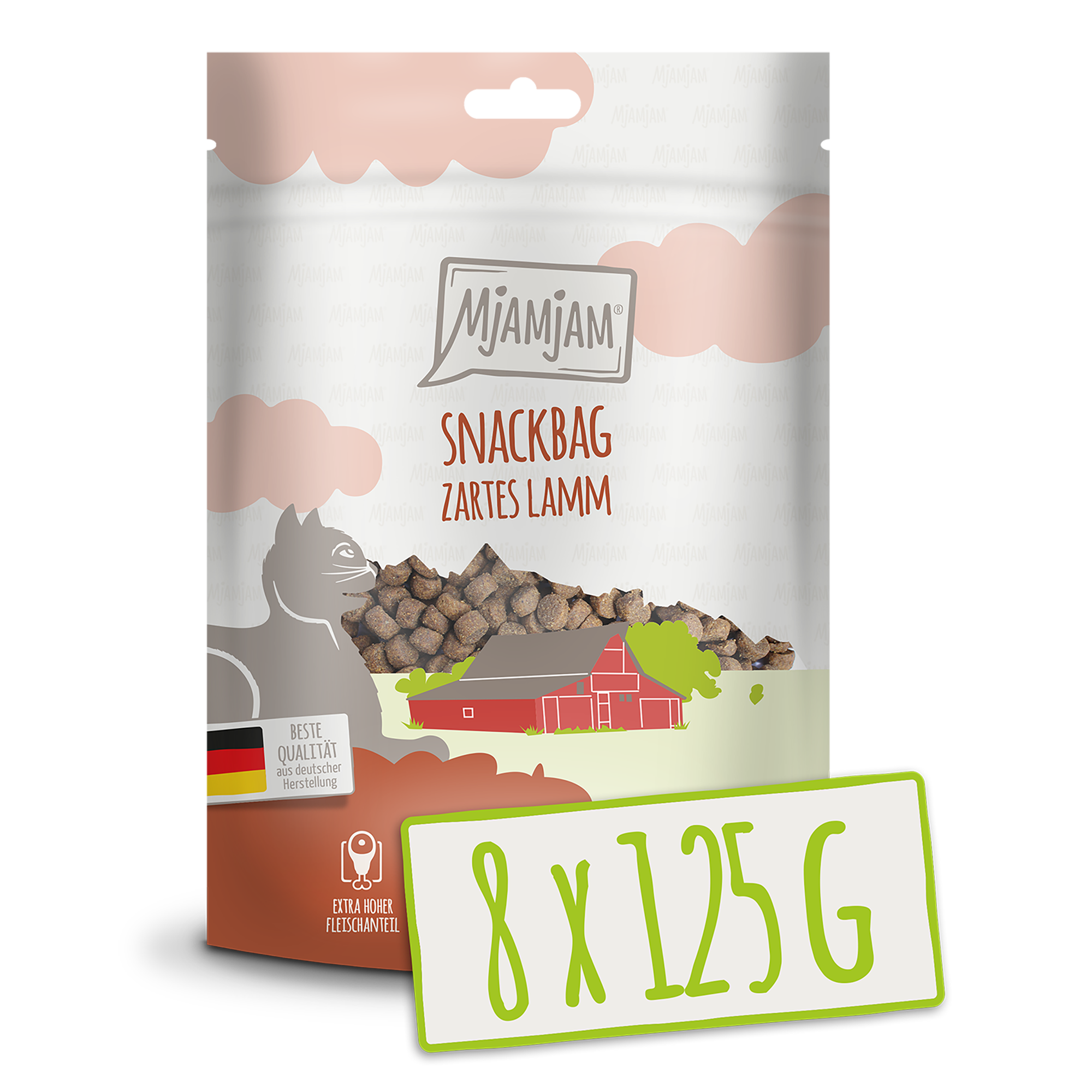MjAMjAM - Snackbag - zartes Lamm 8 x 125g