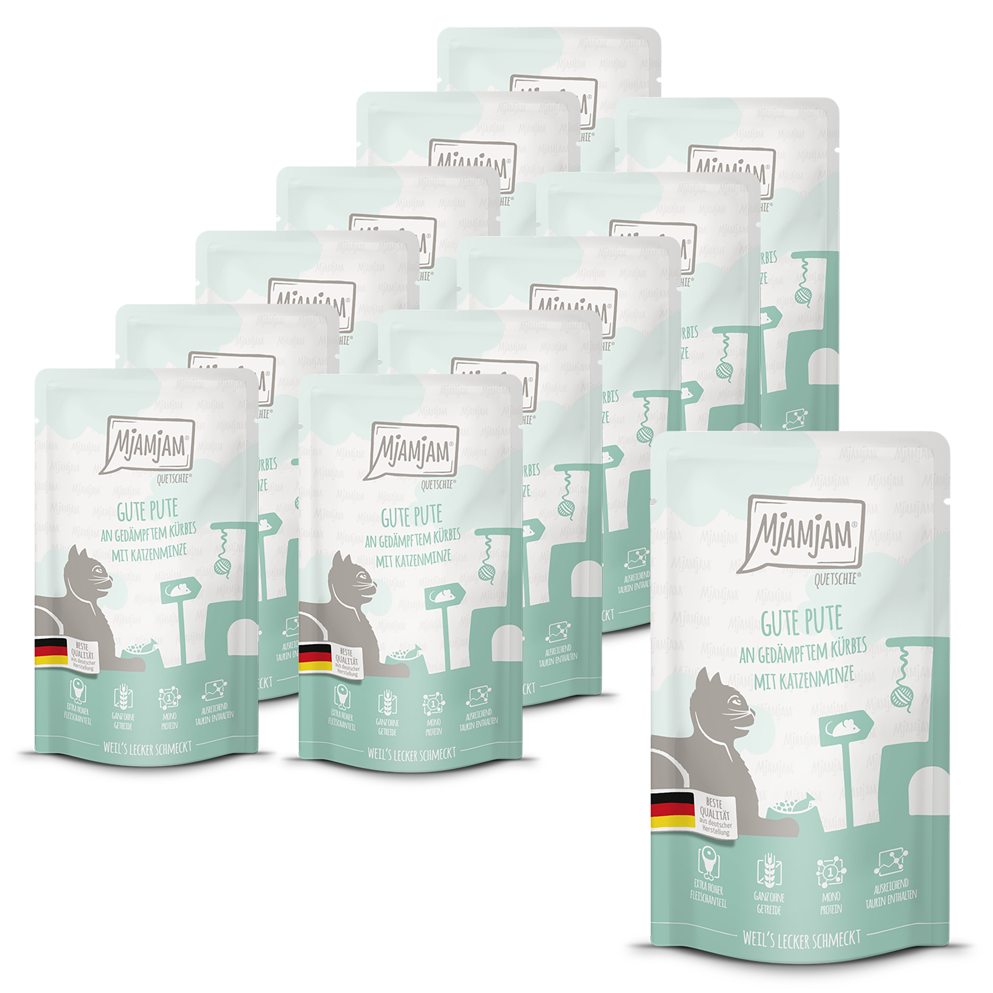 MjAMjAM - Quetschie gute Pute an gedämpftem Kürbis 12 x 125 g