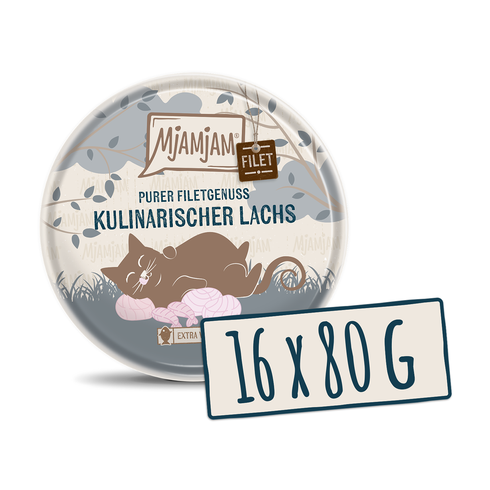 MjAMjAM Purer Filetgenuss - kulinarischer Lachs 16 x 80g