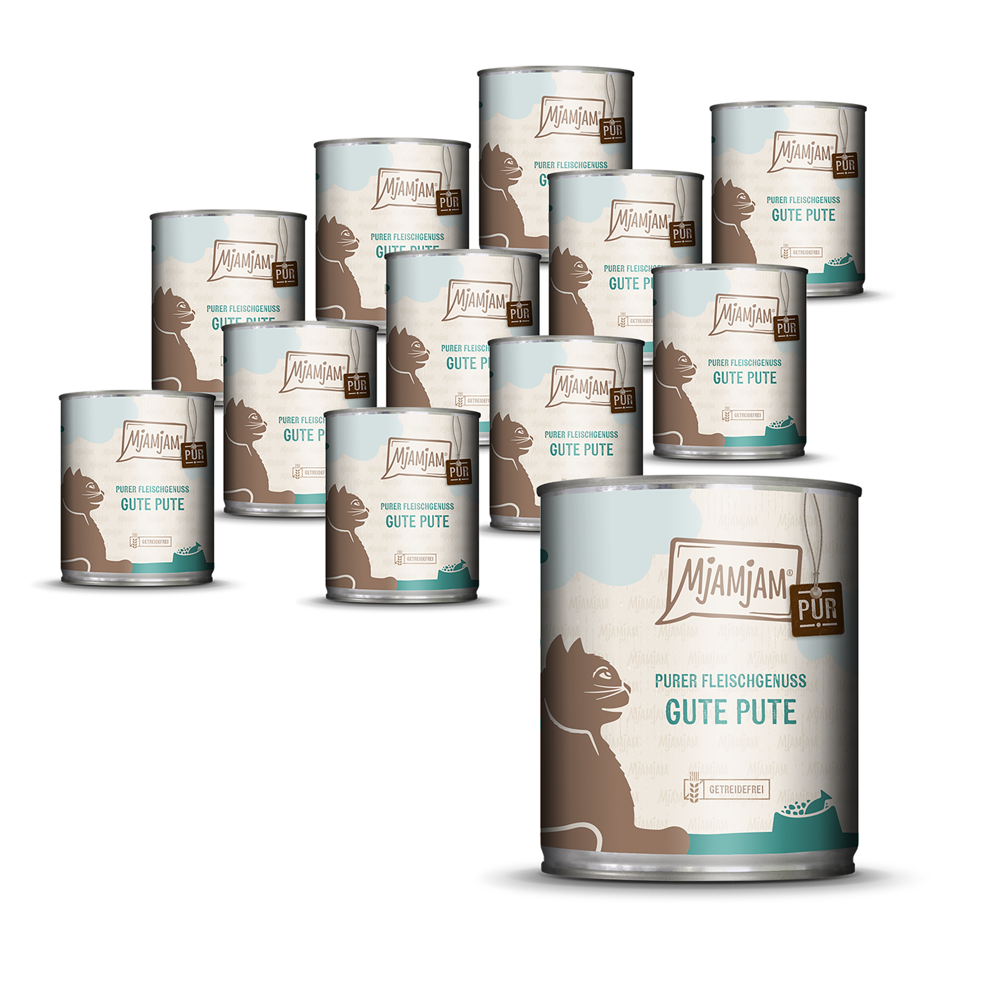 MjAMjAM - Purer Fleischgenuss - gute Pute pur 12 x 800 g