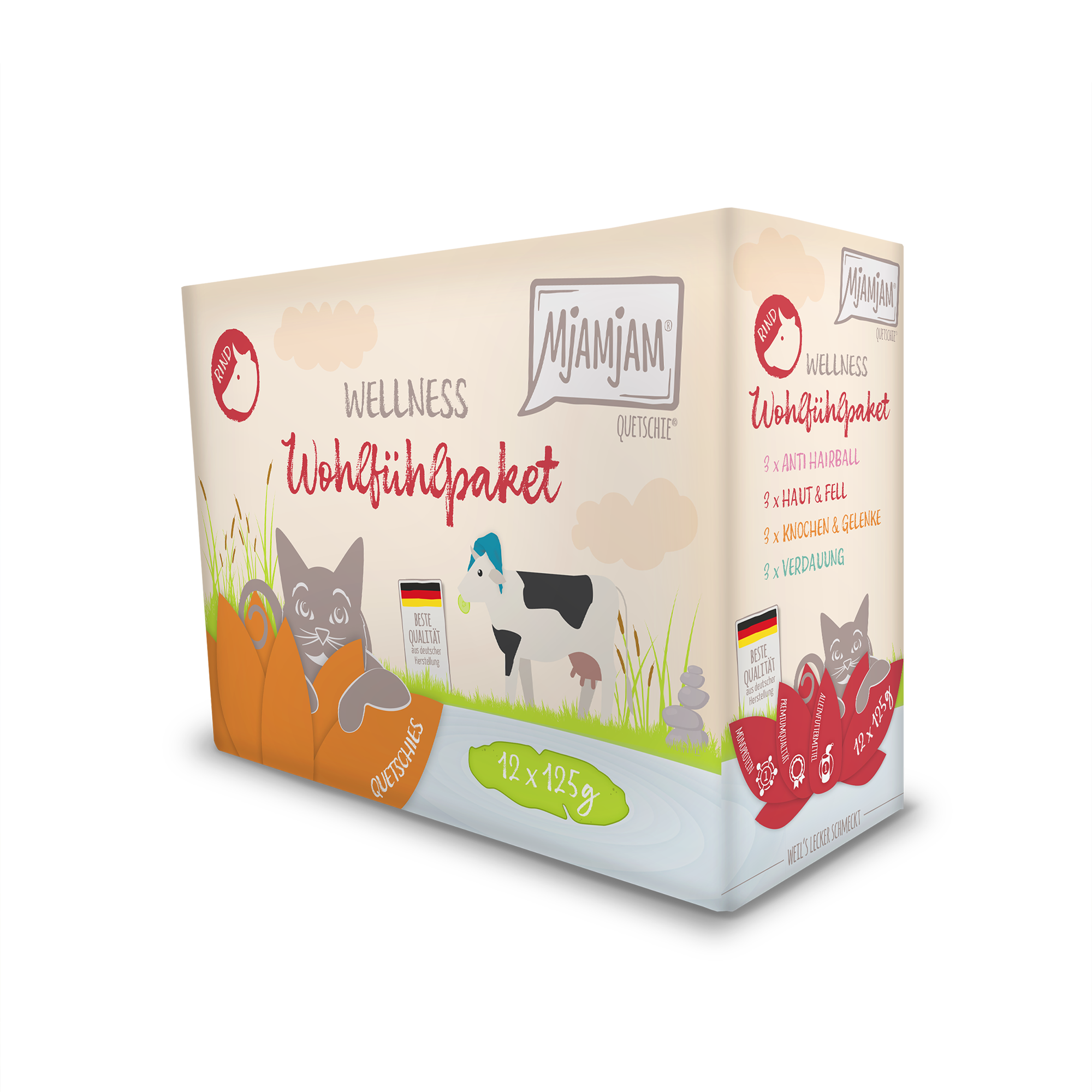 MjAMjAM - Wellness Wohlfühlpaket Rind 12 x 125g