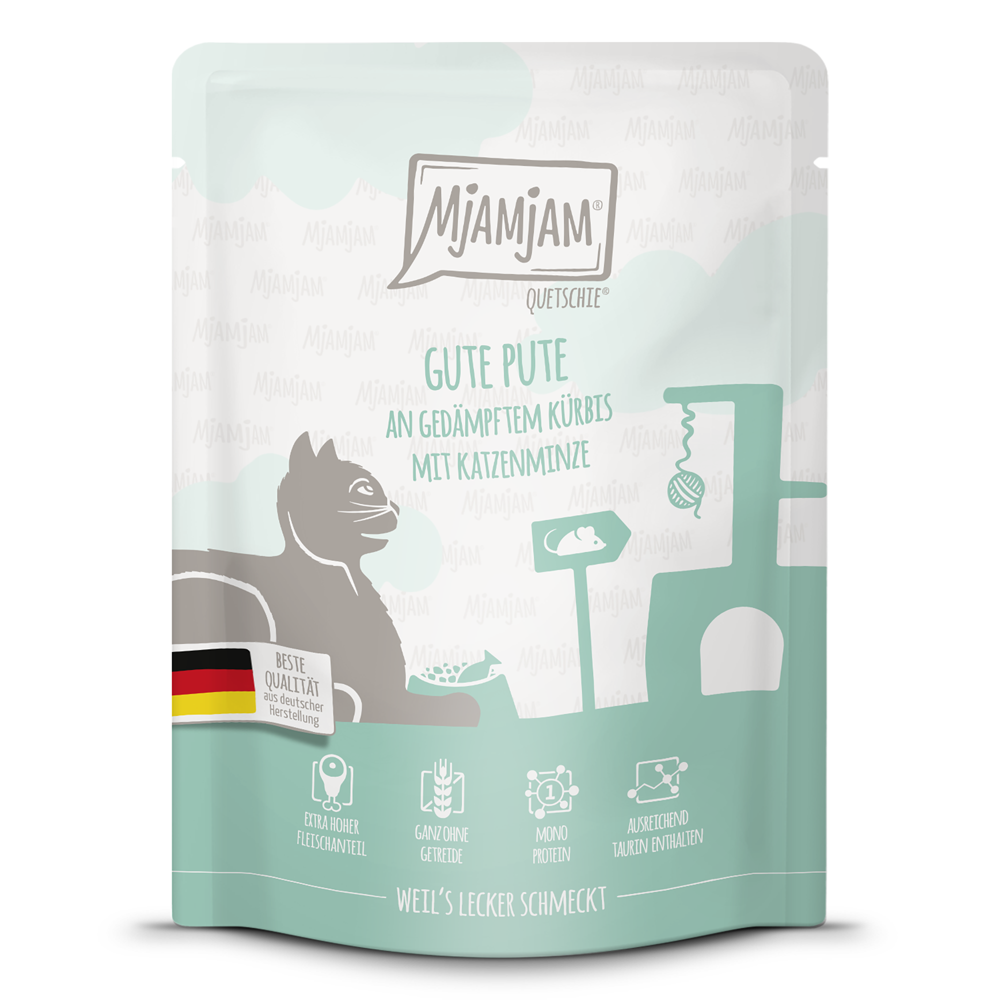 MjAMjAM - Quetschie gute Pute an gedämpftem Kürbis 300g