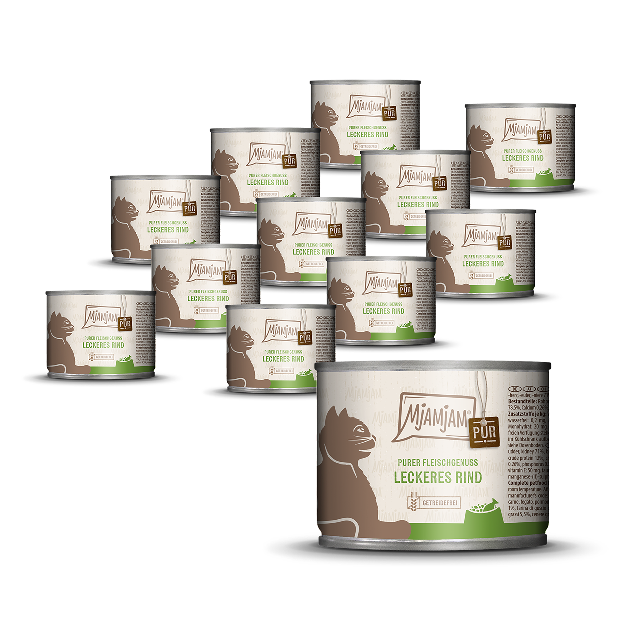 MjAMjAM - purer Fleischgenuss - leckeres Rind pur 12 x 200 g