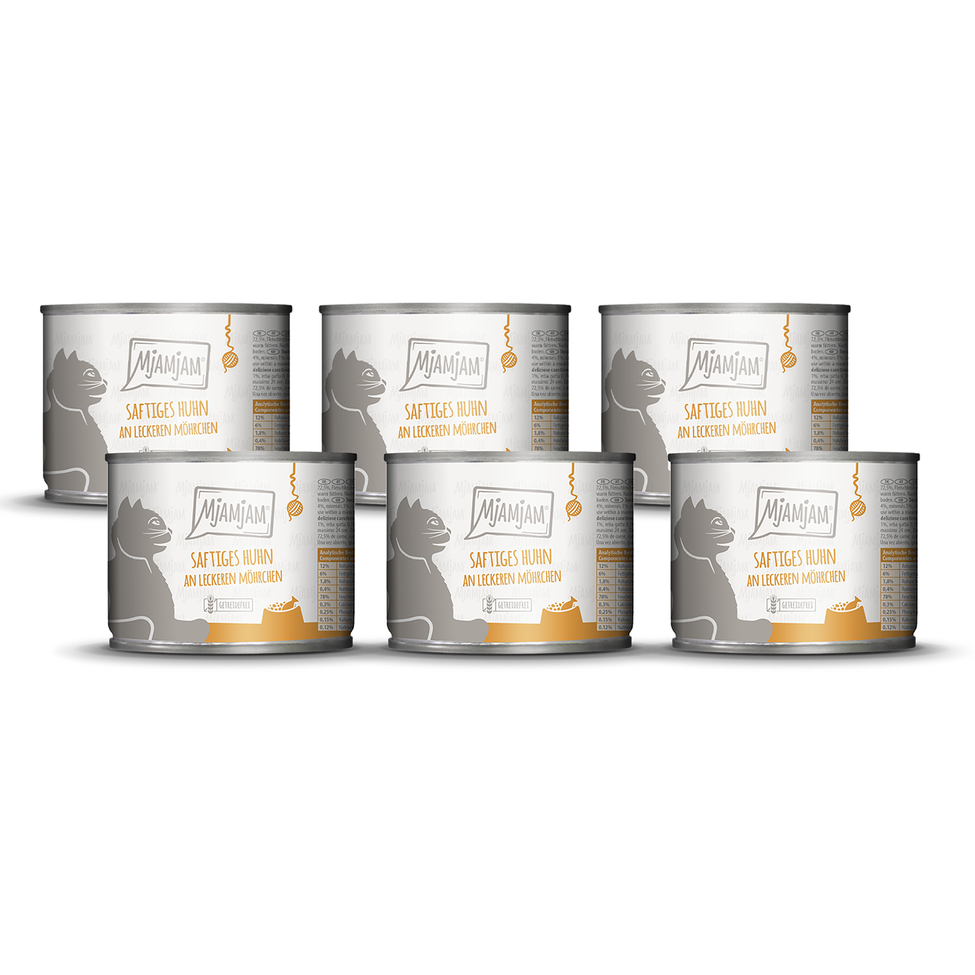 MjAMjAM - saftiges Huhn an leckeren Möhrchen 6 x 200 g