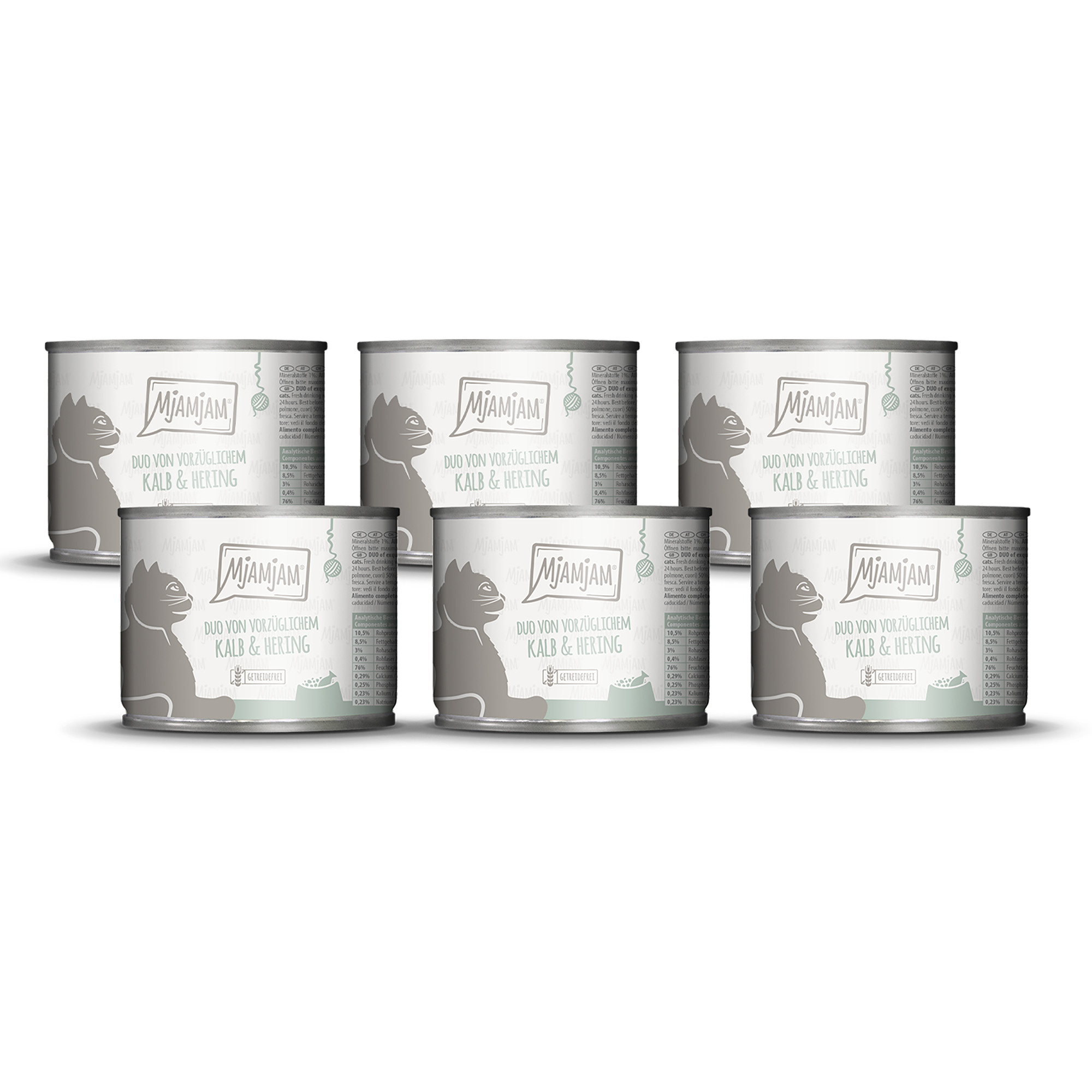 MjAMjAM - DUO von vorzüglichem Kalb & Hering 6 x 200g