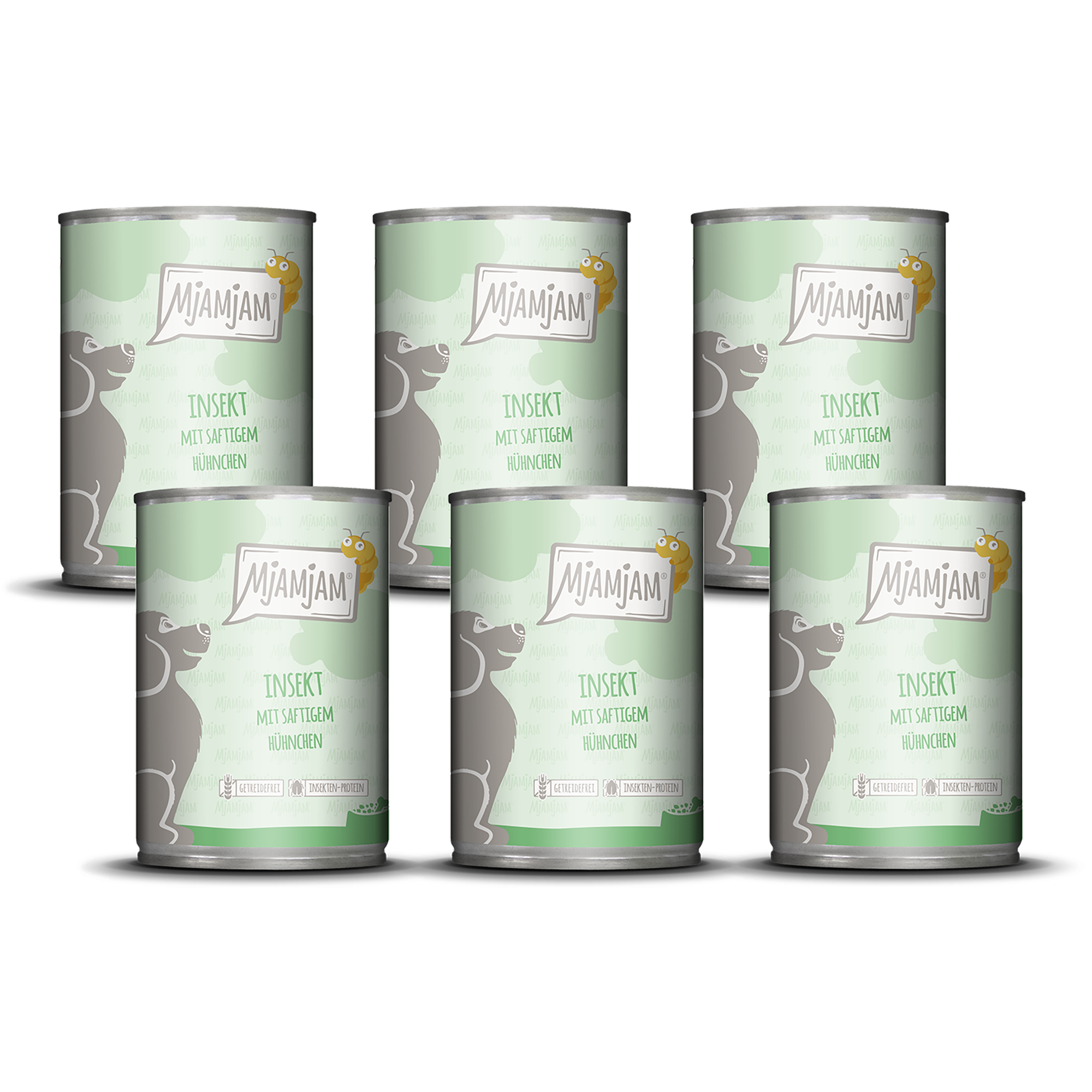 MjAMjAM - Insekt mit saftigem Hühnchen 6 x 400 g