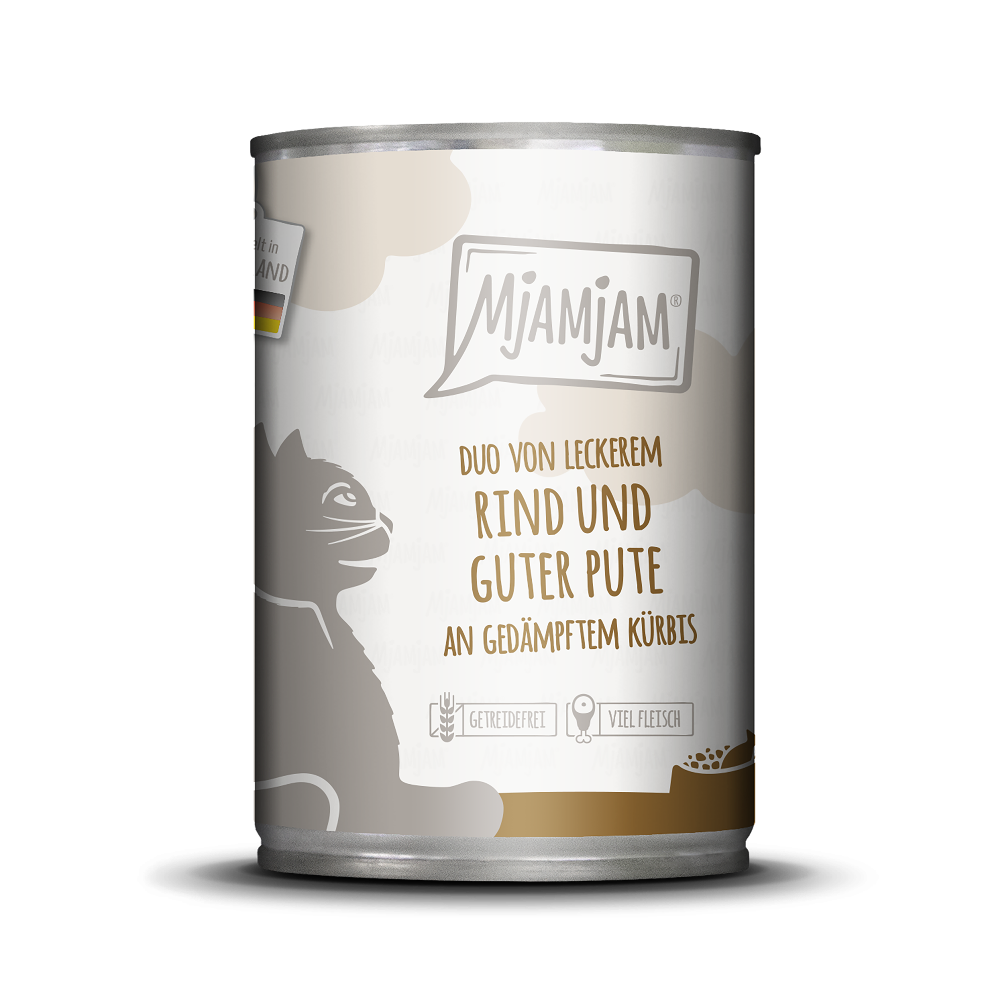 MjAMjAM - DUO von leckerem Rind & guter Pute an gedämpftem Kürbis 400g