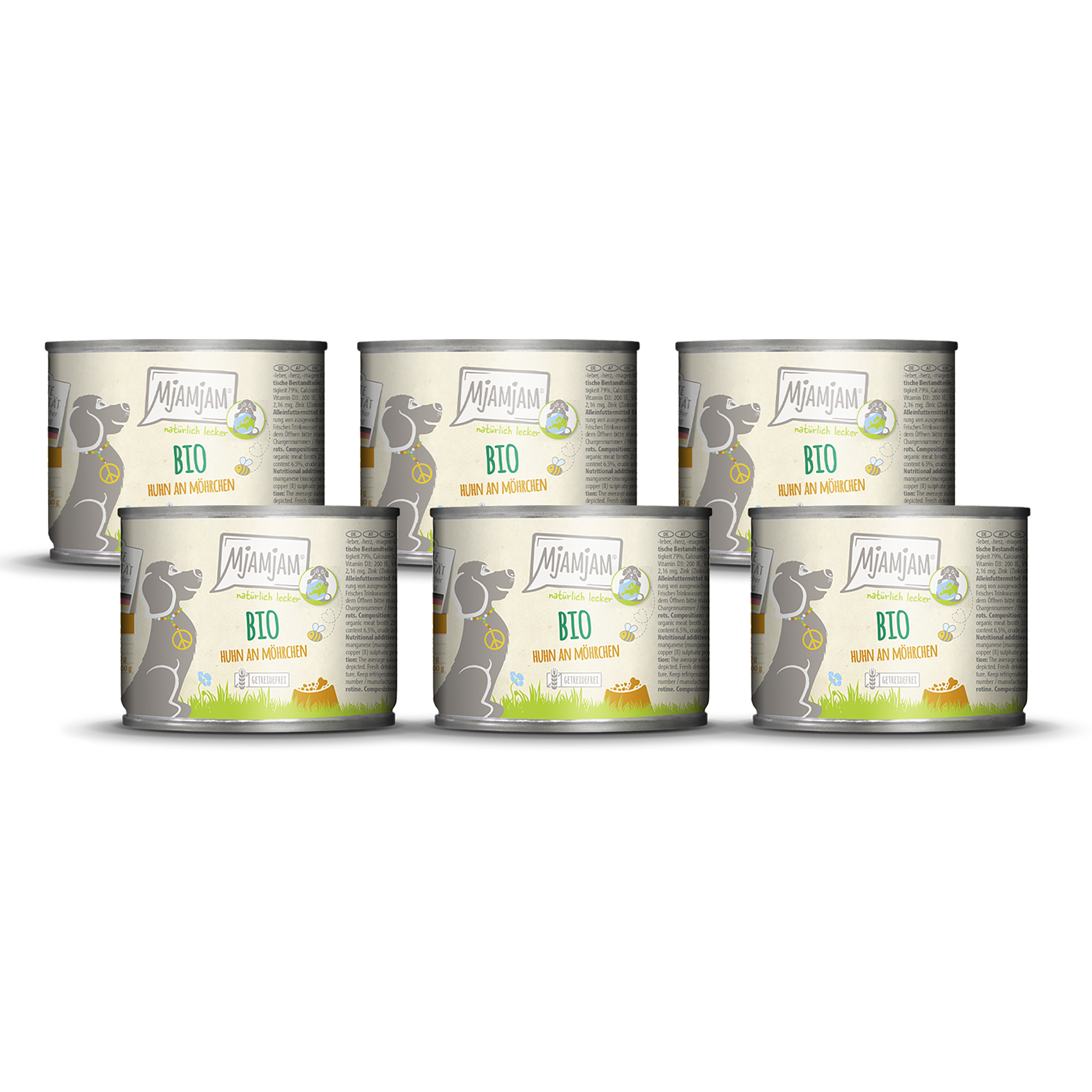 MjAMjAM – natürlich lecker – BIO Huhn an Möhrchen 6 x 200g