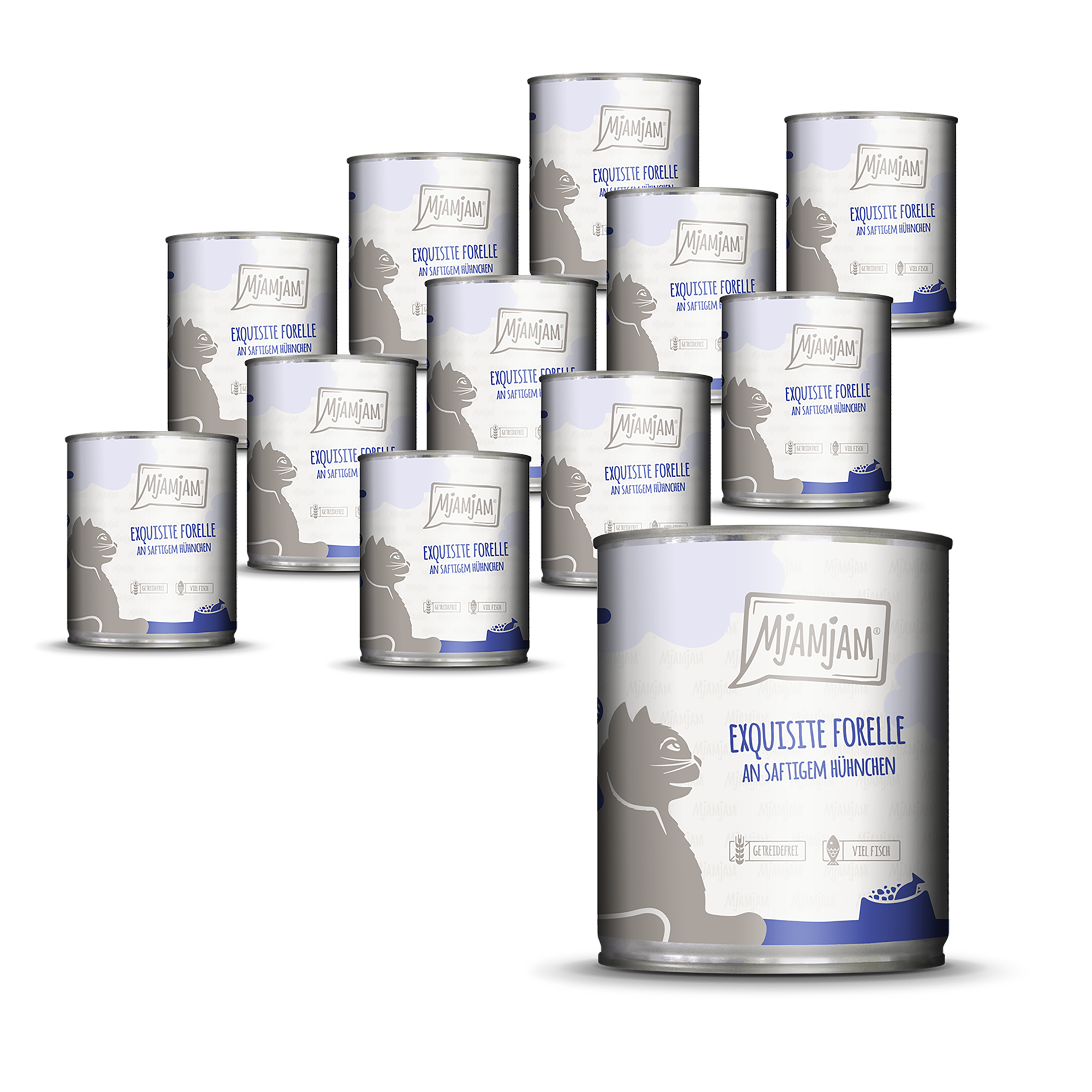 MjAMjAM - exquisite Forelle an saftigem Hühnchen 12 x 800g