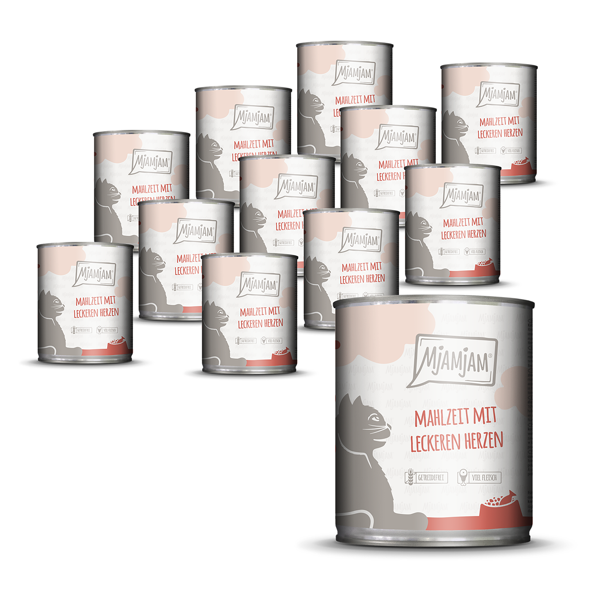 MjAMjAM - Mahlzeit mit leckeren Herzen 12 x 800 g