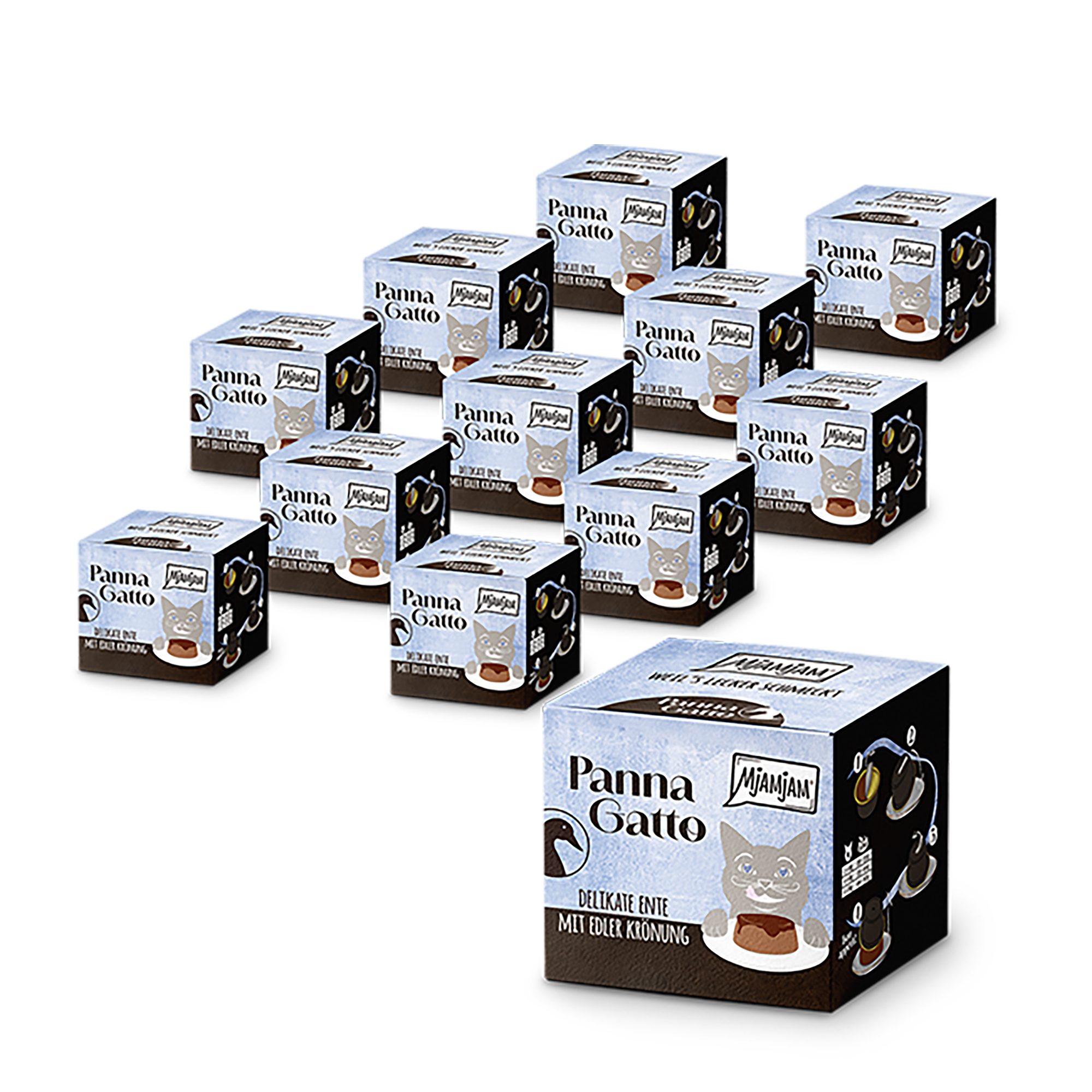MjAMjAM - Panna Gatto - delikate Ente mit edler Krönung 12 x (2 x 80g)