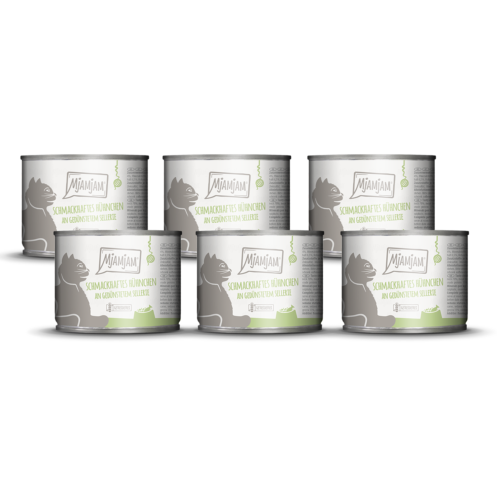 MjAMjAM – schmackhaftes Hühnchen an gedünstetem Sellerie 6 x 200g