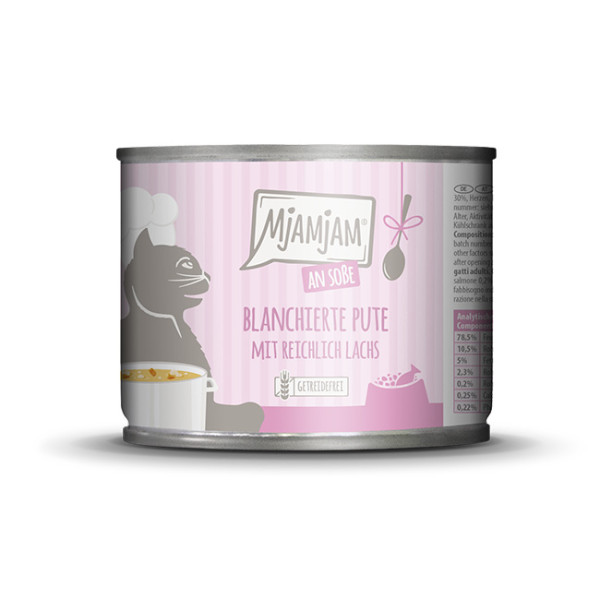 MjAMjAM – blanchierte Pute mit reichlich Lachs an Soße