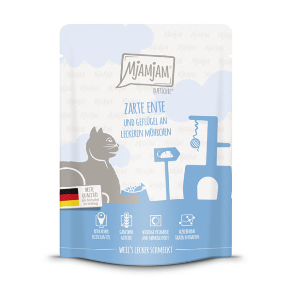 MjAMjAM - Quetschie zarte Ente & Geflügel an leckeren Möhrchen