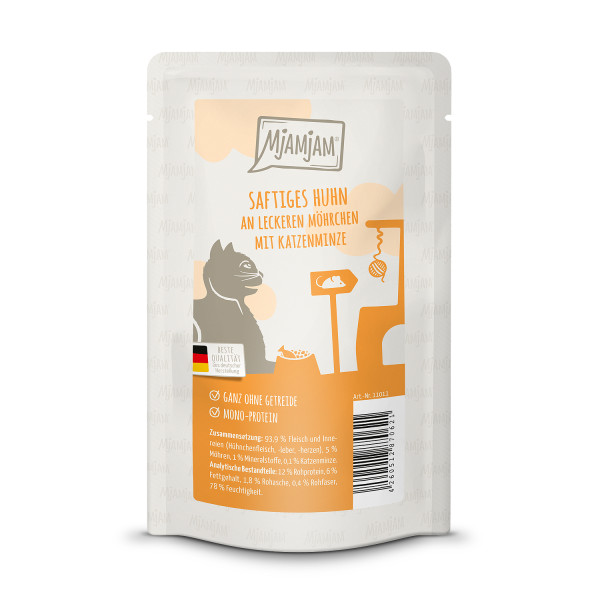 MjAMjAM - Quetschie saftiges Huhn an leckeren Möhrchen