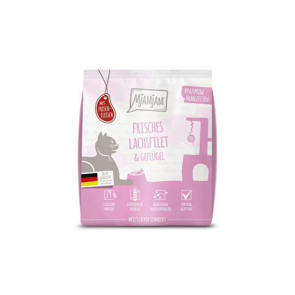 MjAMjAM - Knusprige Mahlzeiten - Frisches Lachsfilet & Geflügel