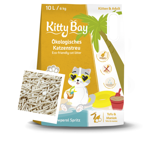 Kitty Bay - Pawperol Spritz - Tofu und Maniok 10 Liter (KB30026) "Gratis Überraschung"