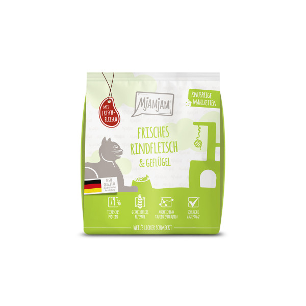 MjAMjAM - Knusprige Mahlzeiten - Frisches Rindfleisch & Geflügel