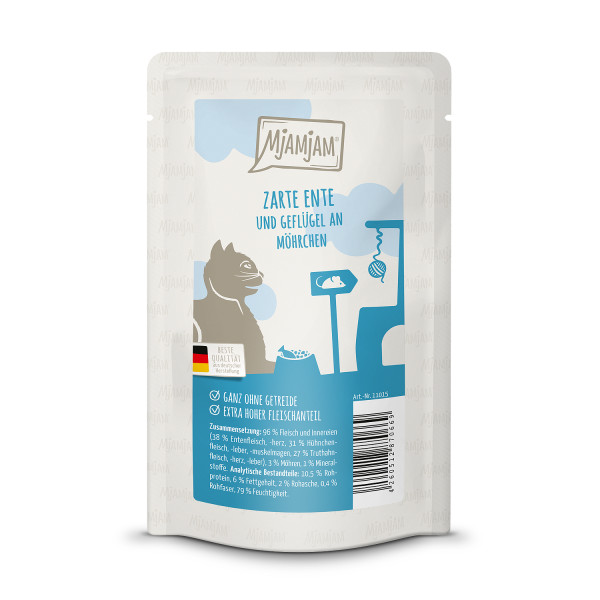 MjAMjAM - Quetschie zarte Ente & Geflügel an leckeren Möhrchen