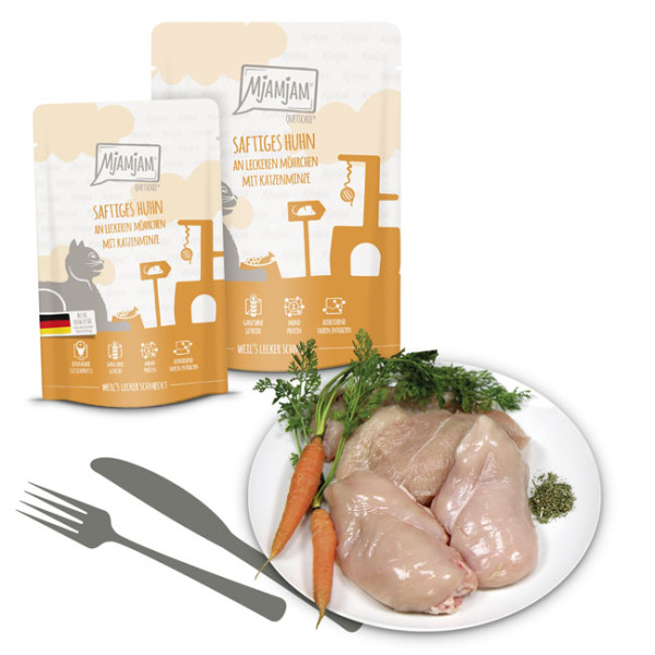 MjAMjAM - Quetschie - saftiges Huhn an leckeren Möhrchen