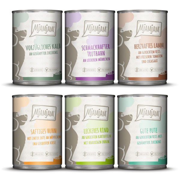 MjAMjAM - leckere Mahlzeiten Mixpaket II für deinen Hund