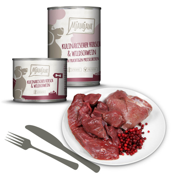 MjAMjAM - kulinarischer Hirsch & Wildschwein an Preiselbeeren