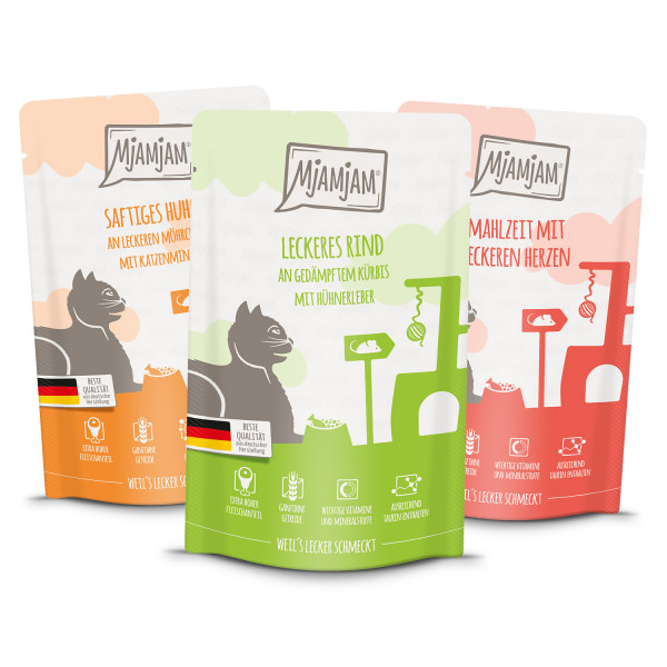 MjAMjAM - leckere Mahlzeiten Mixpaket I für deine Katze