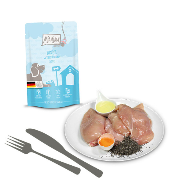 MjAMjAM - Quetschie - Junior saftiges Hühnchen mit Ei