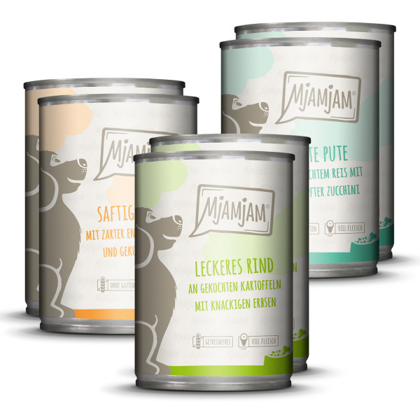 MjAMjAM - leckere Mahlzeiten Mixpaket I für deinen Hund